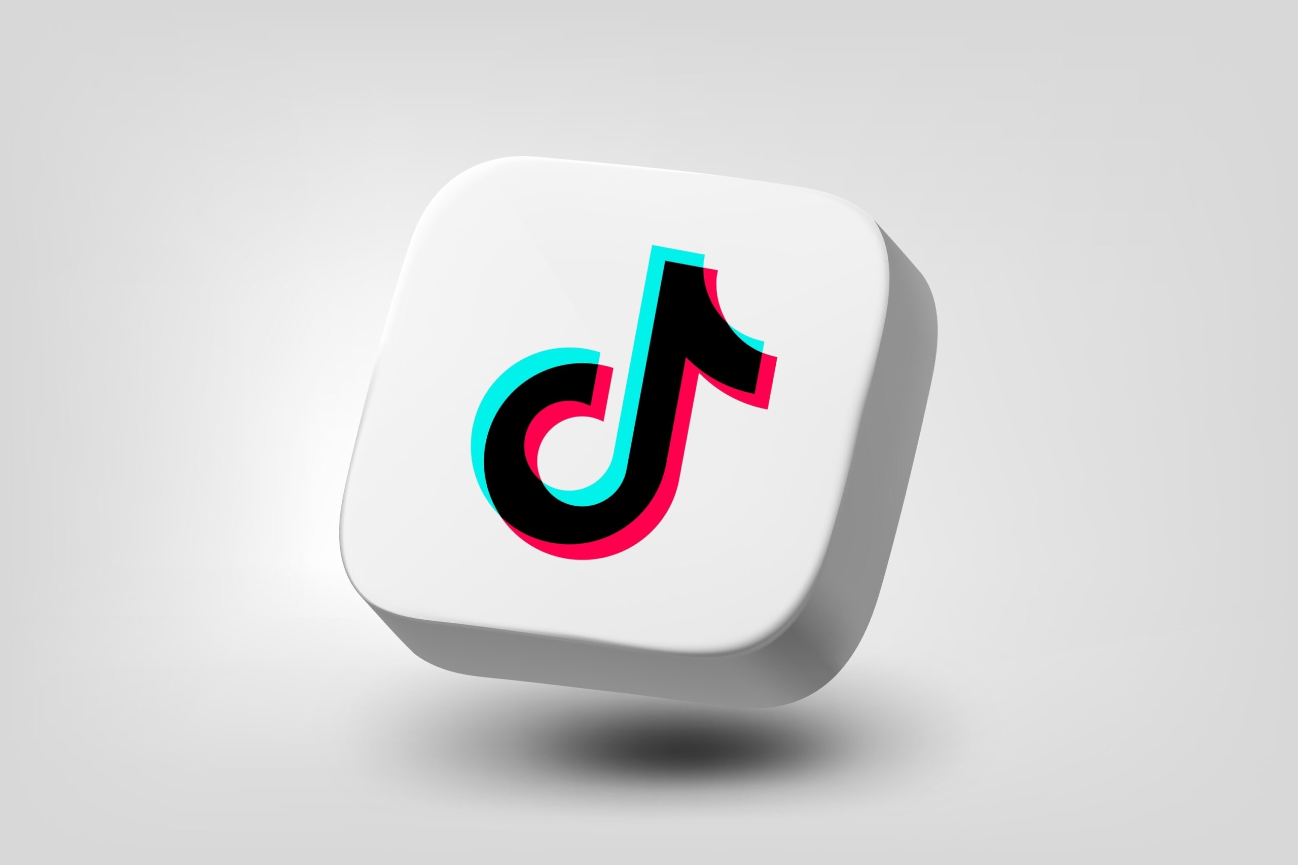 Tiktok application 3d icon on grey background. Vector editorial illustration. TURKEY, FETHIYE, January 8, 2024